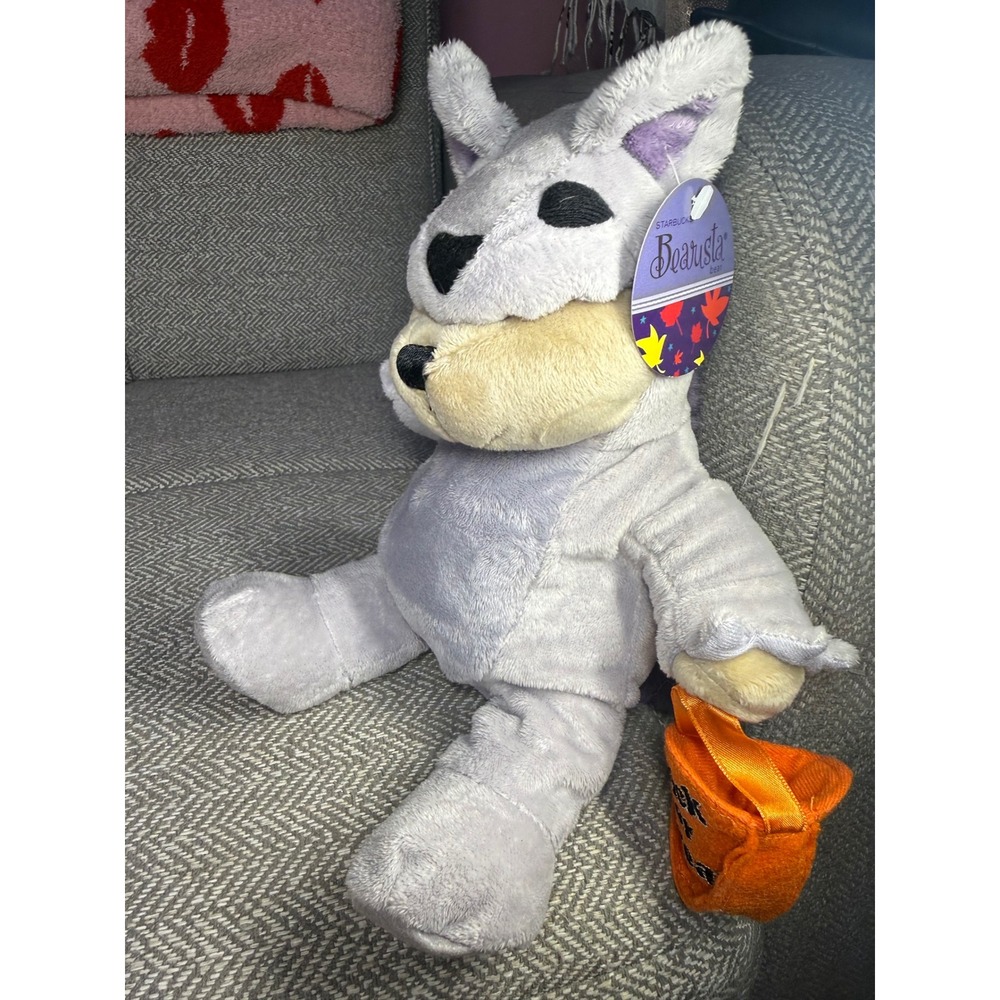 Starbucks Bearista Bear Halloween Wolf Plush 2010 Trick or Treat 94th Ed.  10"